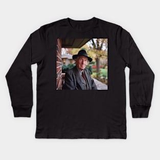 Frank Lloyd Wright portrait Kids Long Sleeve T-Shirt